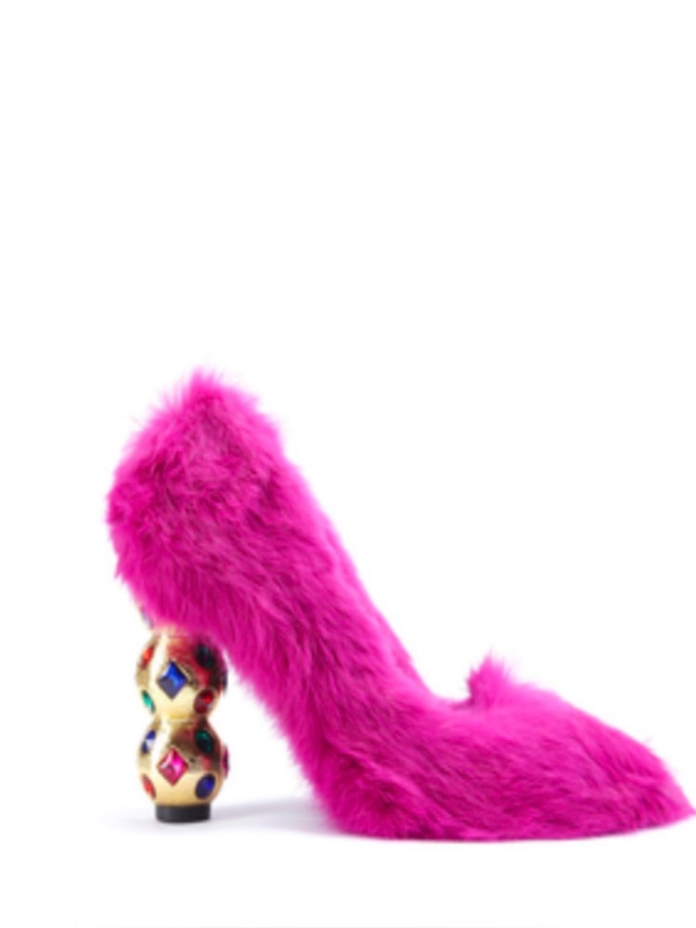 Jennifer Le Pink 90s Girl Fur pumps